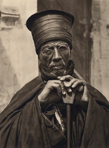 Kudüs, Habeş Rahipleri (s/b fotoğraf) by Karl Grober