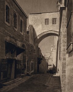 Kudüs, Ecce Homo-Arch (s/b fotoğraf) by Karl Grober
