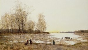 Sular Altında Ağaçlık Bir Manzara, 1875-80 dolayları (tuval üzerine yağlı boya)