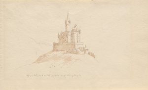 Kale Windeck b. Weinhelm a. yani dağ yolu by Karl Julius Von Leypold