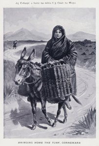 Eve Çim Getirmek, Connemara (s/b fotoğraf) by Karl Karlovich Piratsky