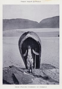 İrlandalı Balıkçılık Curragh veya Coracle (s/b fotoğraf) by Karl Karlovich Piratsky