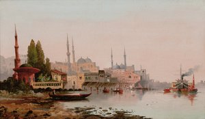 Beyrut, 1890 dolayları (tuval üzerine yağlı boya) by Karl Kauffman