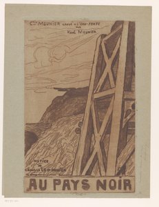 Endüstriyel inşaat ile dağ manzarası Başlık sayfası: Lemonnier, Au Pays Noir, [1885] by Karl Meunier