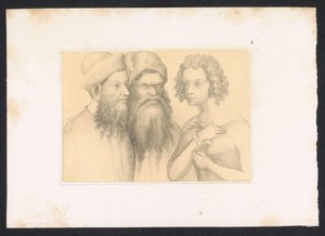 Susanna en de ouderen 15. yüzyıldan kalma bir Hollandalı usta tarafından tasarımlar ve çalışmalar. Yüzyıl. Berlin Kraliyet Kütüphanesinde saklanan orijinallere dayanmaktadır (seri adı) by Karl Palzow