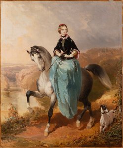 Köpekli binici, c. 1850.