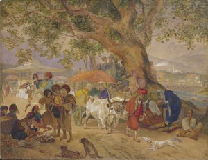 Konstantinopolis yakınlarındaki Tatlı Su Kaynakları, 1849 by Karl Pavlovich Bryullov
