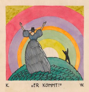 He Comes, c.1921 (kağıt üzerine guaj boya)