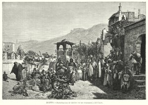 Bir mezarlıkta tarihlerin dağılımı, Kahire, Mısır (litto) by Karl Wilhelm Gentz
