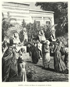 Mısır Eski Eserler Müzesi Portikosu, Bulaq, Kahire, Mısır (litto) by Karl Wilhelm Gentz