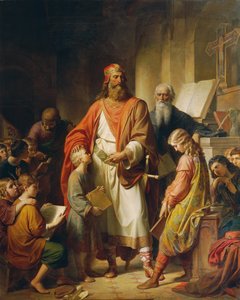 Charlemagne kötü öğrencileri azarlıyor, 1855.