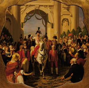 Avusturya İmparatoru I. Franz (II)'nin 1814'te Viyana'ya girişi by Karl von Blaas