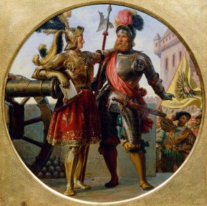 İmparator Maximilian I ve Georg von Frunsberg, 1868 by Karl von Blaas