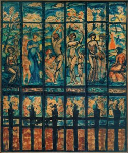 Vitray pencere için tasarım by Karoly Kernstok