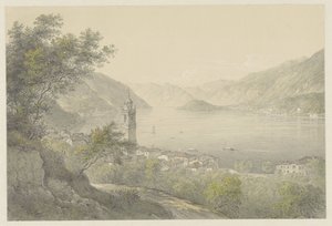 Bellagio, Como Gölü üzerinde by Karoly Lajos Libay