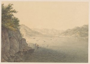 Como Gölü üzerinde Varenna by Karoly Lajos Libay