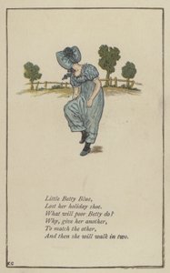 Küçük Betty Blue (renkli taş) by Kate (after) Greenaway