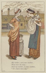 Annem ve senin annen (renkli taş) by Kate (after) Greenaway