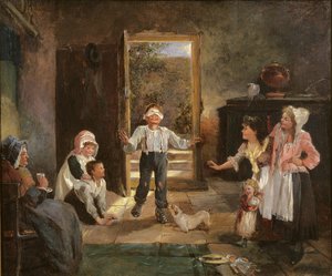 Kör Mans Buff Oynayan Çocuklar by Kate Gray