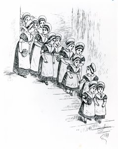 Hayırsever çocuklar, c.1880 (gravür) by Kate Greenaway