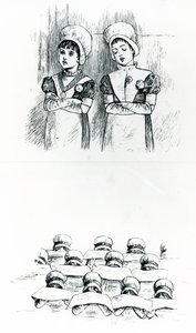 Hayırsever çocuklar, c.1880 (gravür) by Kate Greenaway