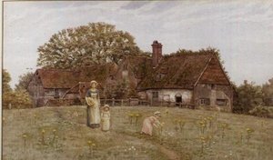 Bahar Çiçekleri Toplama by Kate Greenaway