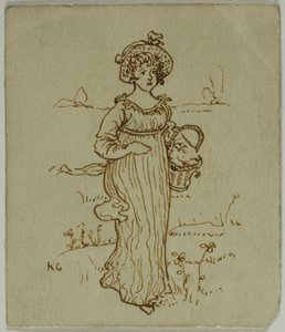 Sepetli Kız by Kate Greenaway