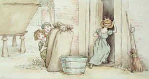 Saklambaç (kağıt üzerine sulu boya) by Kate Greenaway