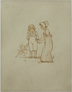 küçük erkek ve kız by Kate Greenaway