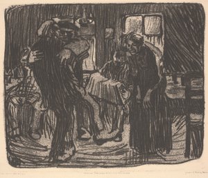 Hamburg Tavernası veya Pub Hamburger by Käthe Kollwitz