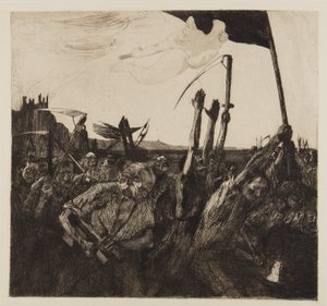 Ayaklanma, 1899 by Käthe Kollwitz