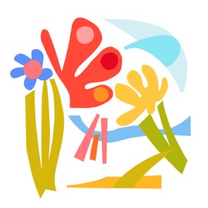 Ecstatic, 2023 (orijinal kağıt kolajdan dijital illüstrasyon)