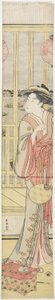 Courtesan Hanao_gi Kendini Soğutuyor, c. 1788 by Katsukawa Shuncho