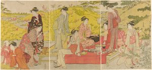 Piknik partisi yapın by Katsukawa Shuncho