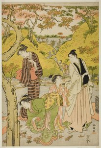 Sonbaharda Piknik by Katsukawa Shuncho