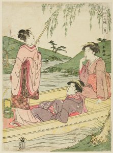 Sekizinci Ay (Hachigatsu), "On İki Ayın Popüler Gelenekleri (Fuzoku juni ko)" serisinden by Katsukawa Shuncho
