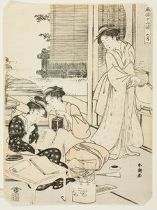 Altıncı Ay (Rokugatsu), "On İki Ayın Popüler Gelenekleri (Fuzoku juni ko)" serisinden by Katsukawa Shuncho