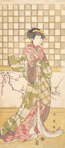 Bir Kadın Olarak Iwai Klanından Bir Aktör, ca. 1795. by Katsukawa Shun