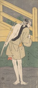 Arashi Ryuzo, Sadece Soluk Mavi Giysili Bir Erkek Olarak, ca. 1796.