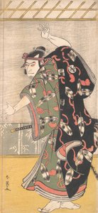 Kabuki Oyuncusu Otani Oniji III, Samuray rolünde, yak. 1792. by Katsukawa Shun