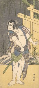 Kabuki Aktörü Sakata Hangoro III, Bir Kanun Kaçağı olarak, ca. 1791.