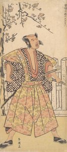 Otani Hirohachi, Gaudy Kamishimo Giyinmiş Bir Samuray Olarak, Aralık 1790. by Katsukawa Shun