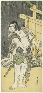 Sakata Hangoro III olarak Tanba no Suketaro, 1791 by Katsukawa Shun