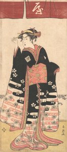 Tanımlanamayan Bir Kadın Rolündeki Aktör Ichikawa Monosuke II, ca. 1789.