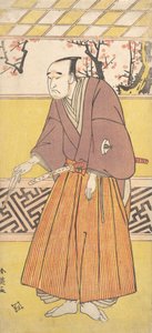 Aktör Onoye Matsusuke I, Sağ Elinde Kapalı Bir Yelpaze Tutan Bir Adam Olarak, ca. 1780. by Katsukawa Shun