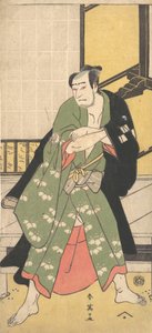 Ayakları Genişçe Yayılmış Ayakta Duran Bir Adam Olarak Üçüncü Sawamura Sojuro, ca. 1795 by Katsukawa Shun