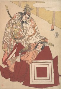 Ichikawa Dan Juro V üyesi Ah, bir süredir Perfor Manse. .. .. , sivrisinek. 1786. by Katsukawa Shunko