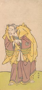 Yetersiz Sakallı Yaşlı Bir Adam olarak Nakamura Tomijuro, yak. 1780.