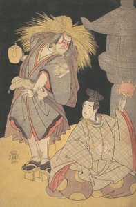 Scene from the Drama Yuki-motsu-take Furisode Genji, December 1785. by Katsukawa Shunko