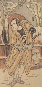 Beşinci Ichikawa Danjuro, Kış Kıyafetlerinde Bir Adam Olarak, 1788 tarihli. by Katsukawa Shunko